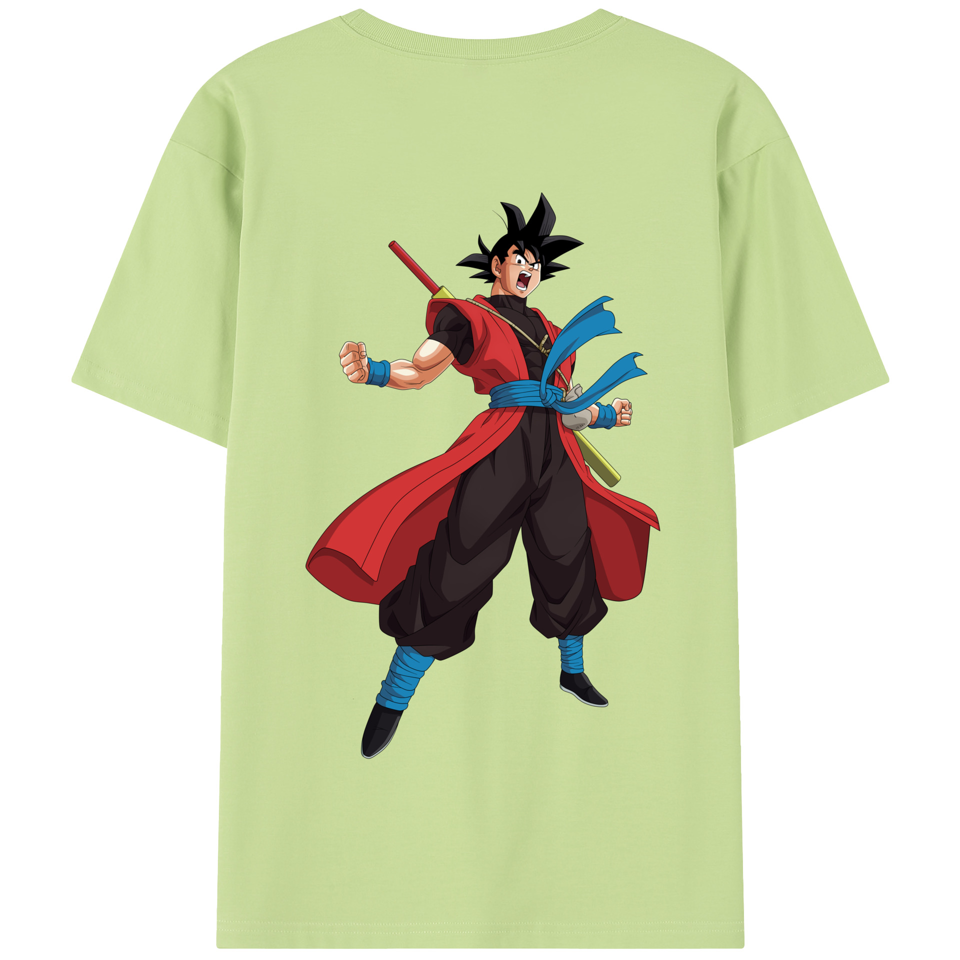 （画像用） ドラゴンボール 孫悟空（そん ごくう）Son Goku カカロット DRAGON BALL Kakarotto 綿100％半袖Tシャツ（背面プリント）